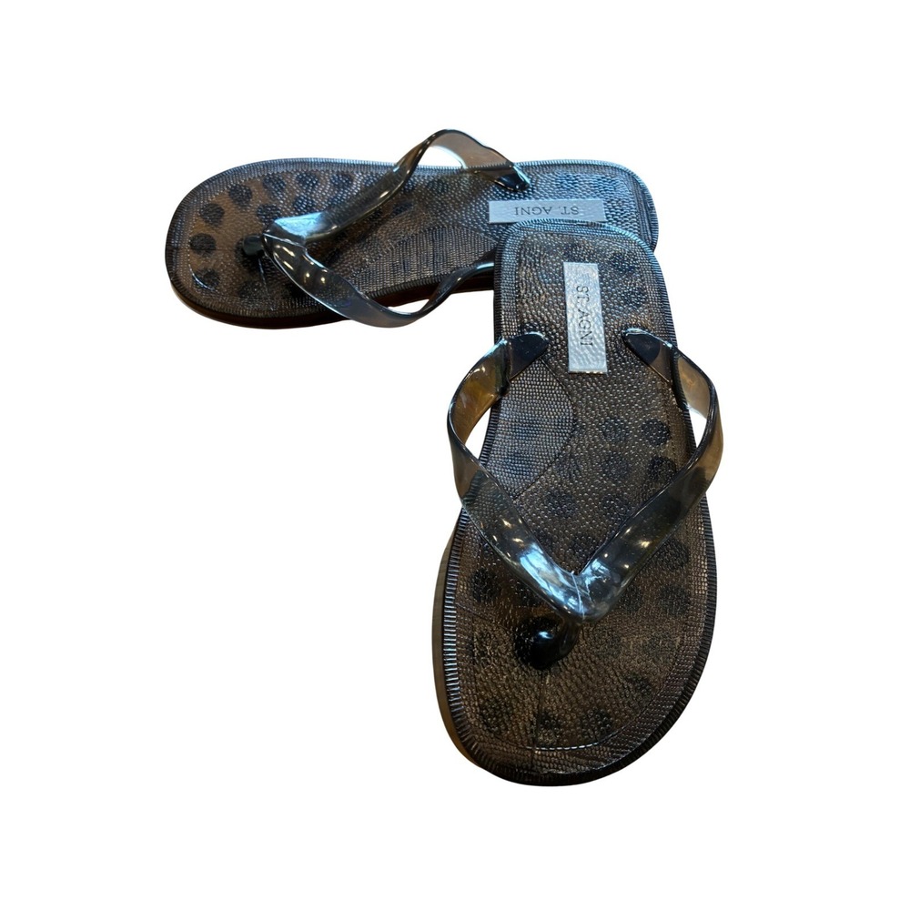 ST. AGNI Jelly Flip Thong Sandals Size 36 Italy US 6 Made in Italy NWOB